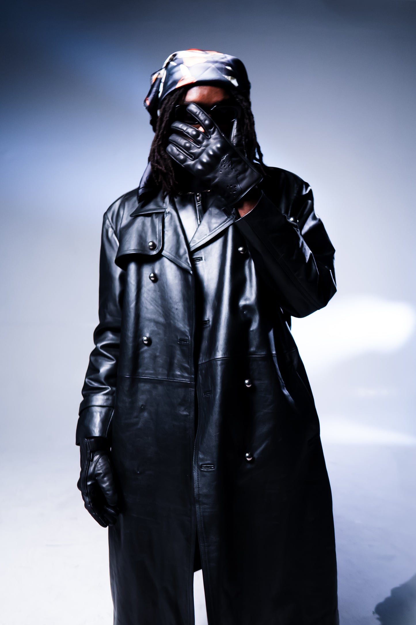TOIRG Leather Trench Coat