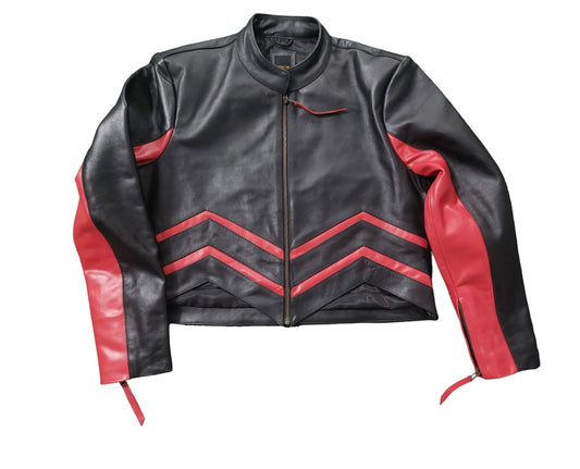 Monarch Cropped Leather Jacket