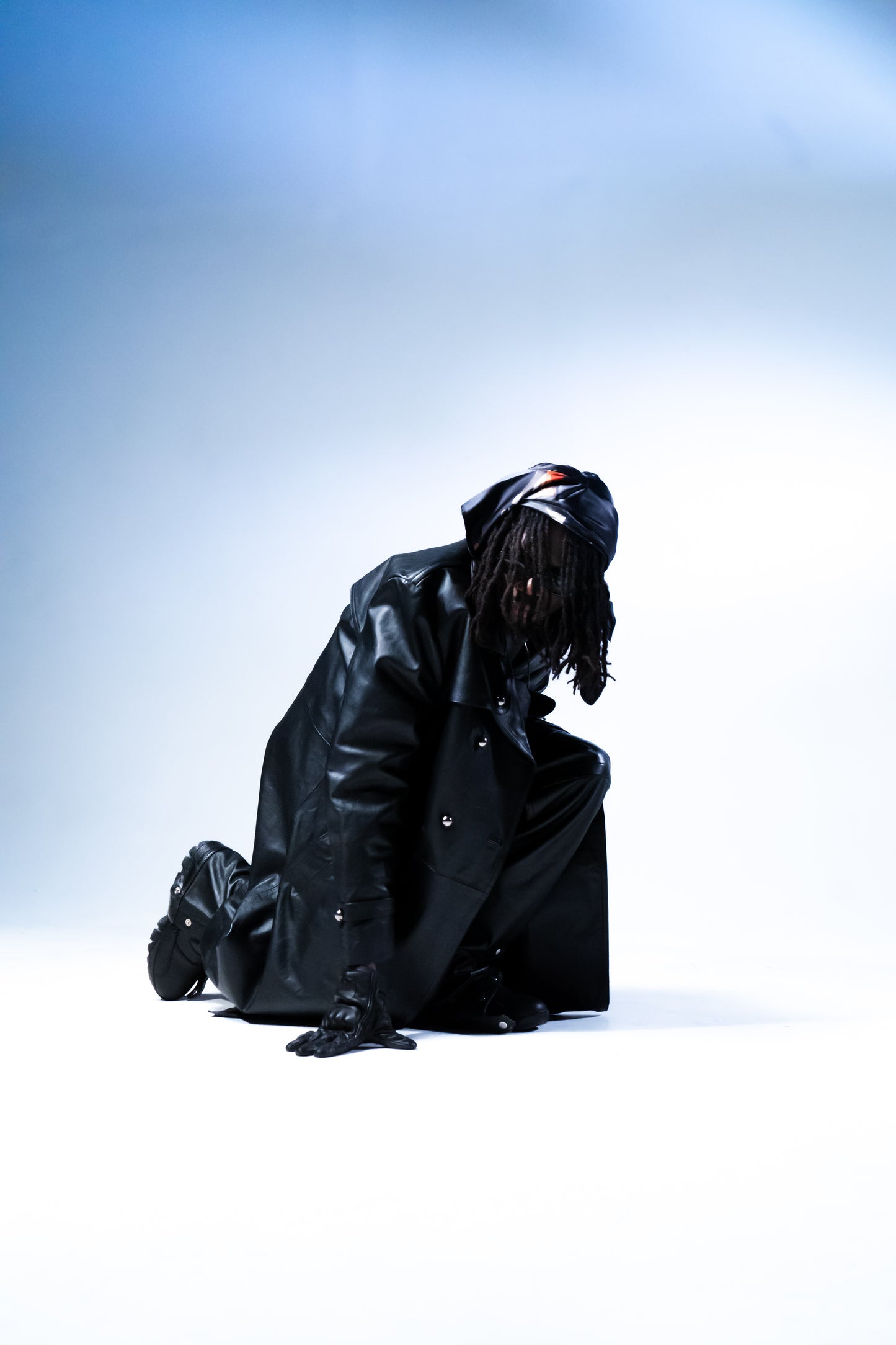 TOIRG Leather Trench Coat
