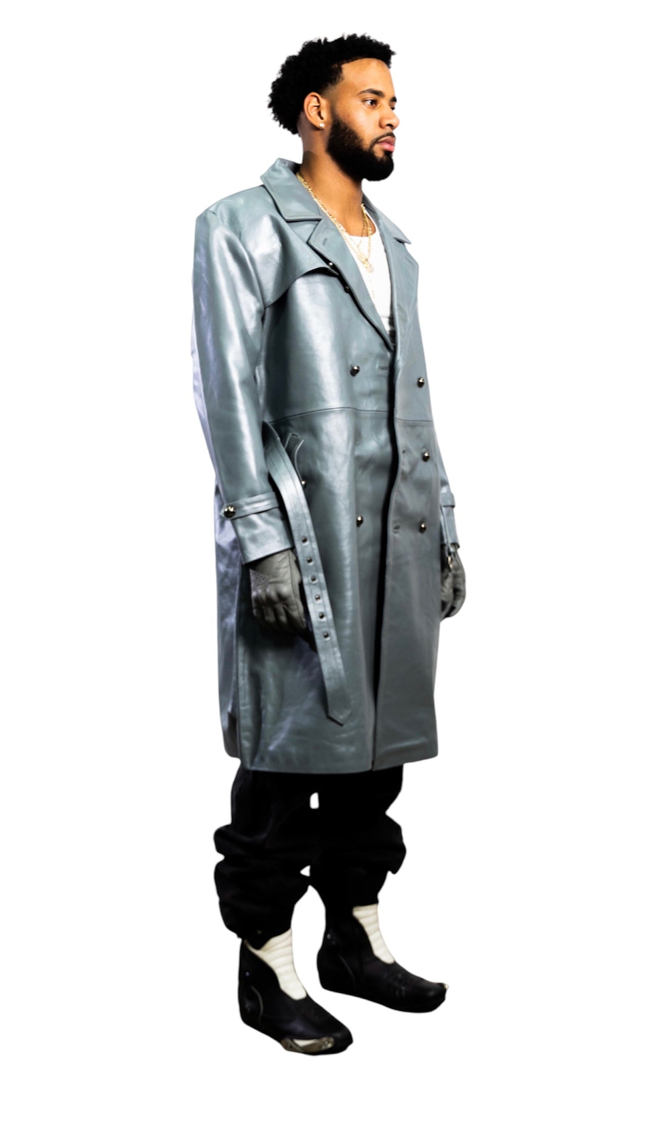 Magnus II Leather Trench Coat