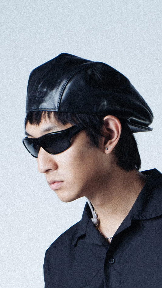 Leather Beret Hat - 504 Style