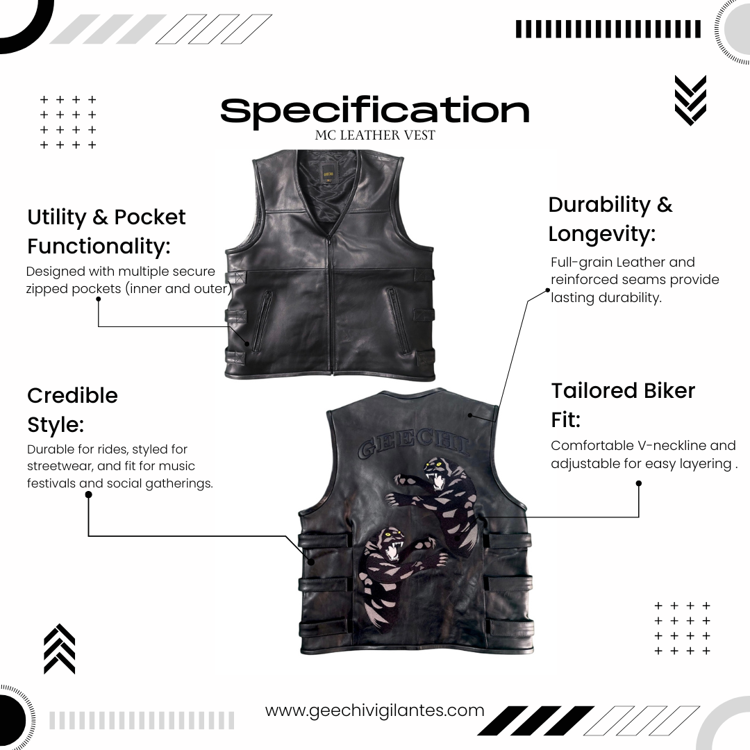 MC Leather Vest